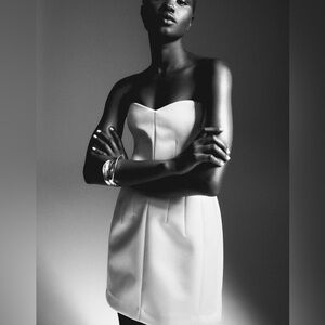 H&M Bandeau Strapless Mini Dress. White. XL. Sold out